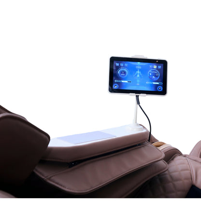 IWAO Gravity med stemmestyring - 4D massasjestol - Hvit/Brun