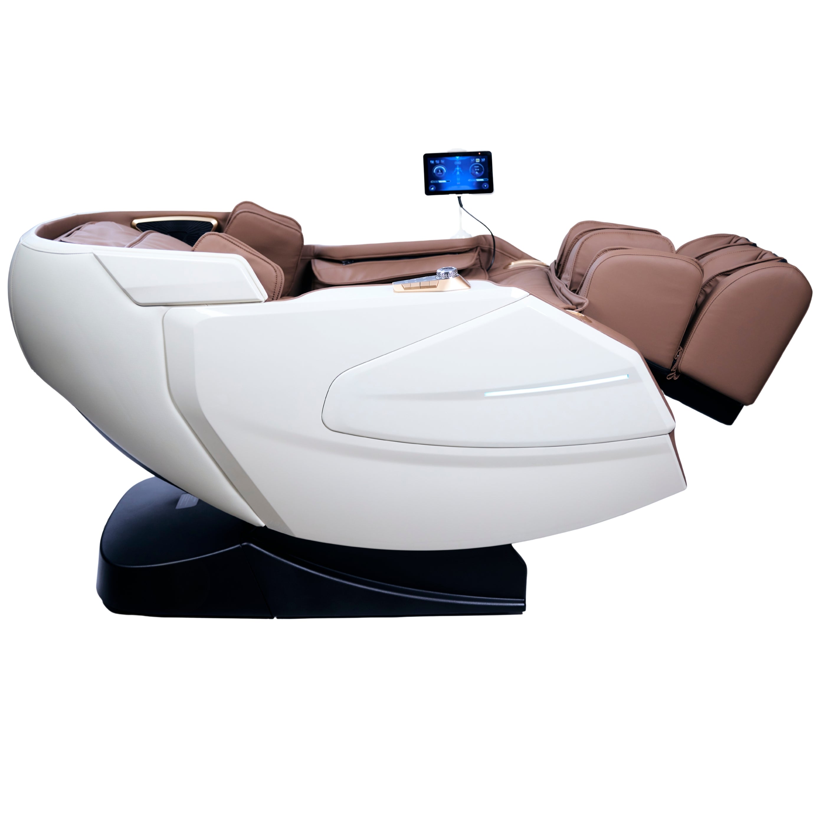 IWAO Gravity med stemmestyring - 4D massasjestol - Hvit/Brun
