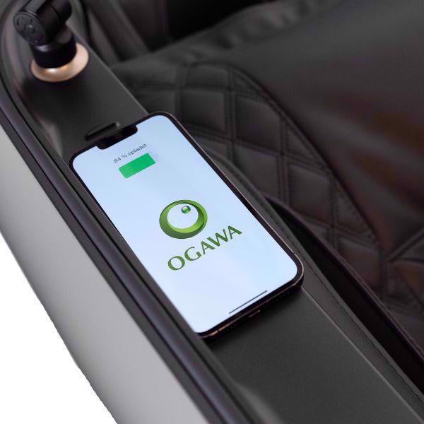 OGAWA Maestro Ai - Iridium Grey - 4D Massagestol - Trådløs opladning med mobil